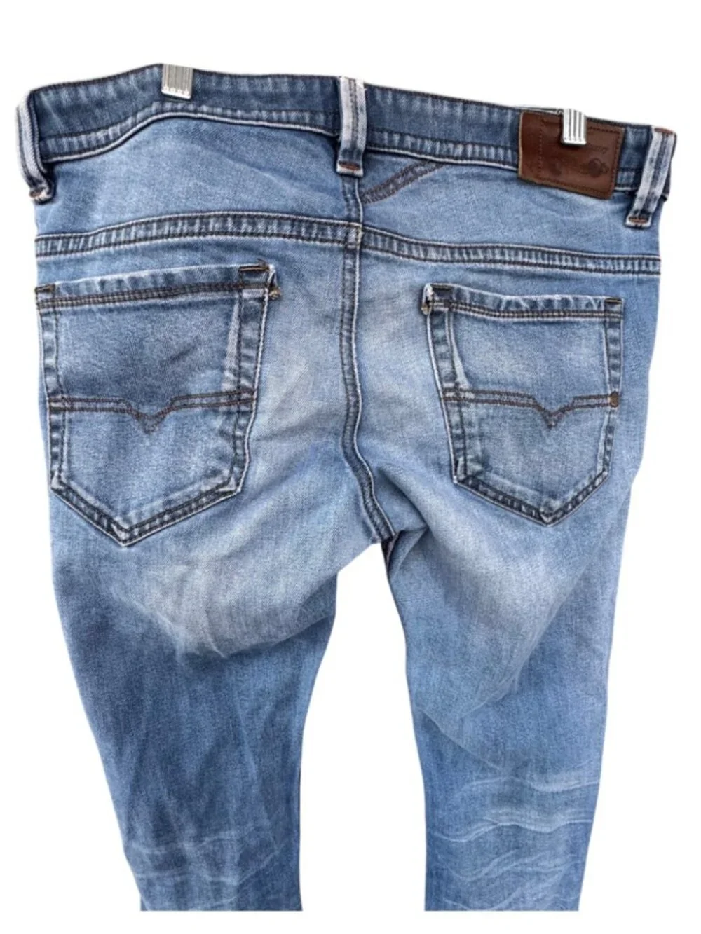 Diesel Thavar 0849Z Slim Skinny Stretch Jeans Mens Size 32x32 Blue Denim